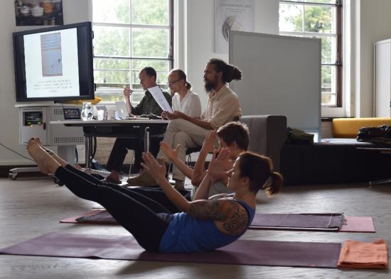 Haṭha Yoga Project Workshop October 2016 at SOAS, photo by Jacqueline Hargreaves